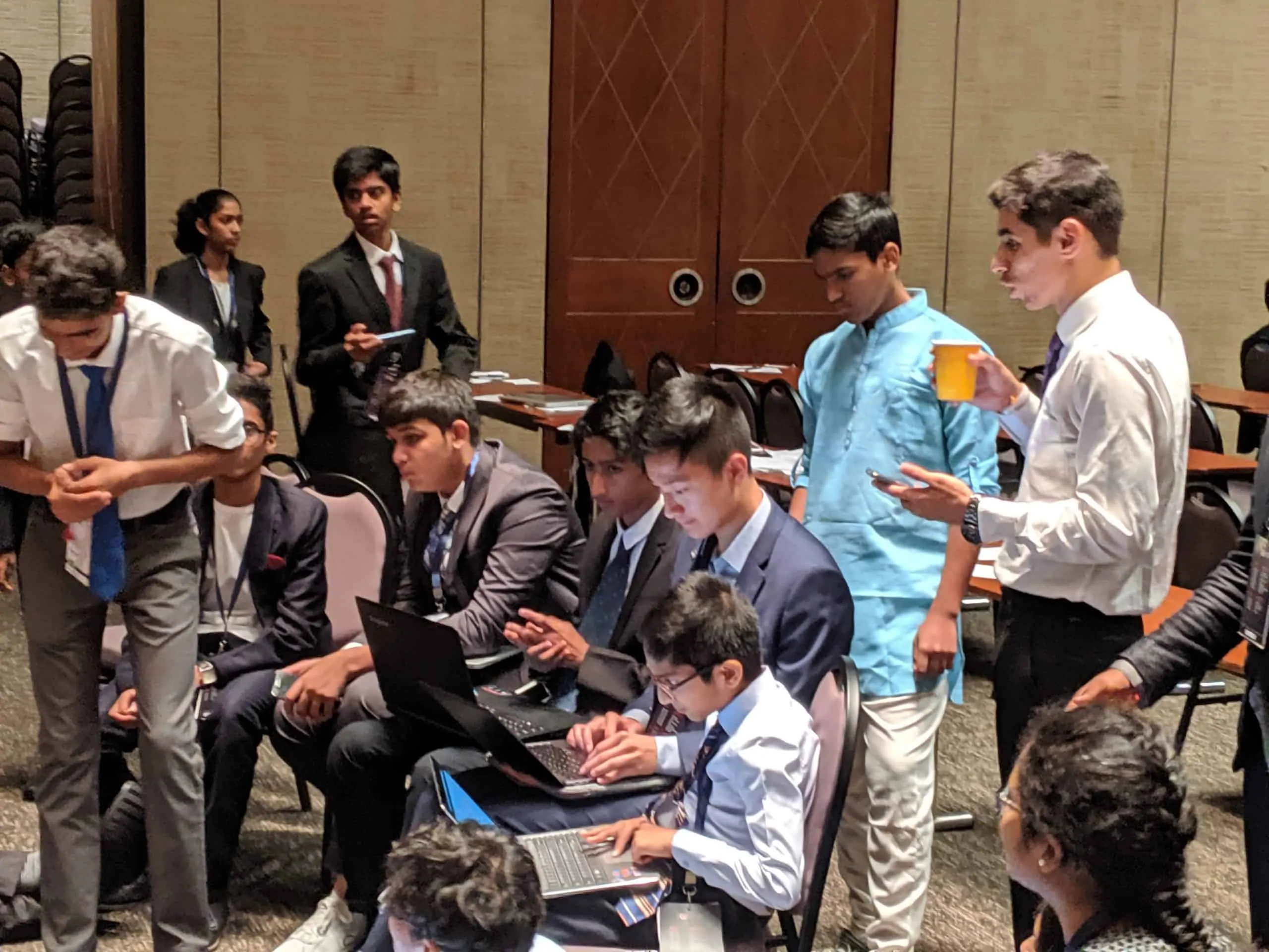 Delegates writing resolutions